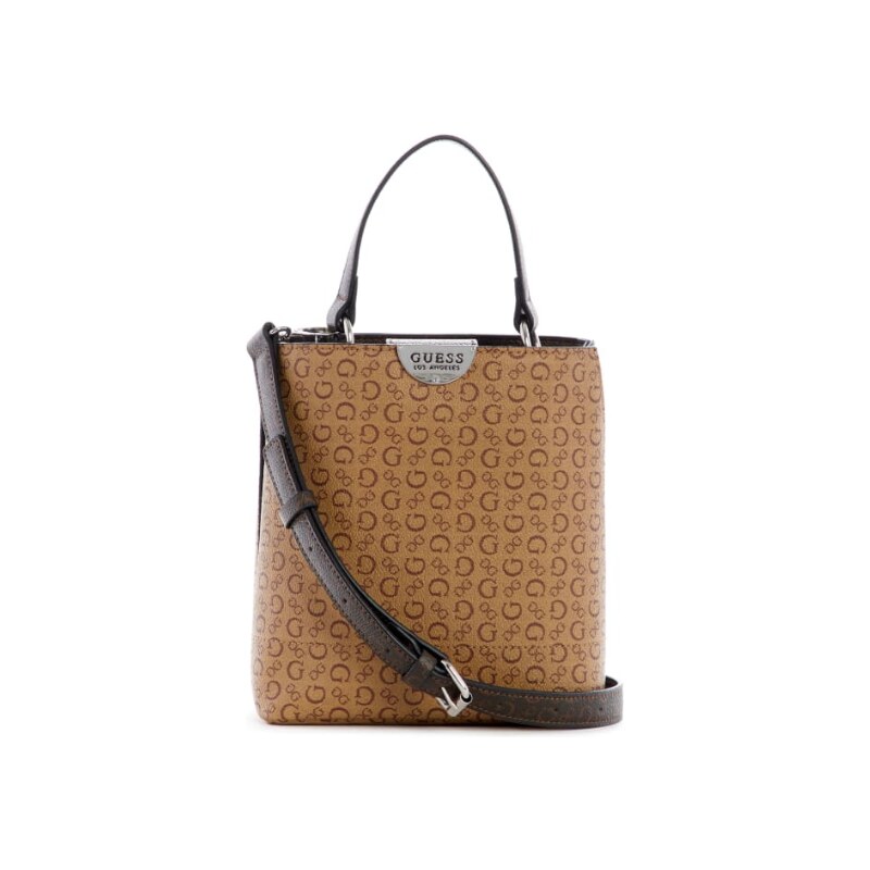 GUESS dámská crossbody Deming Bucket Crossbody logová