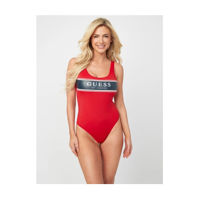 GUESS dámské plavky Sandy Logo One-Piece S