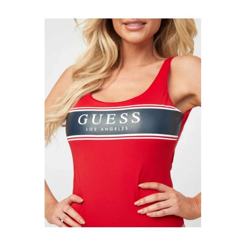 GUESS dámské plavky Sandy Logo One-Piece S