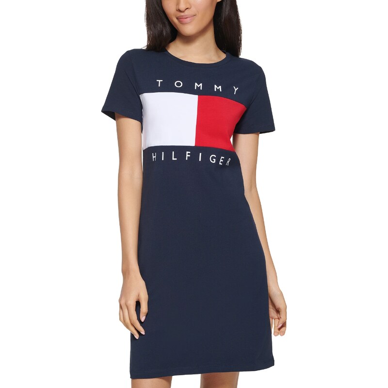 Tommy Hilfiger dámské šaty Flag Dress modré XS