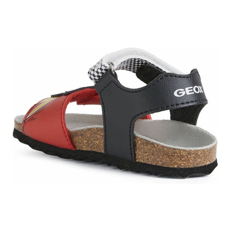 Dětské sandály Geox červená barva
