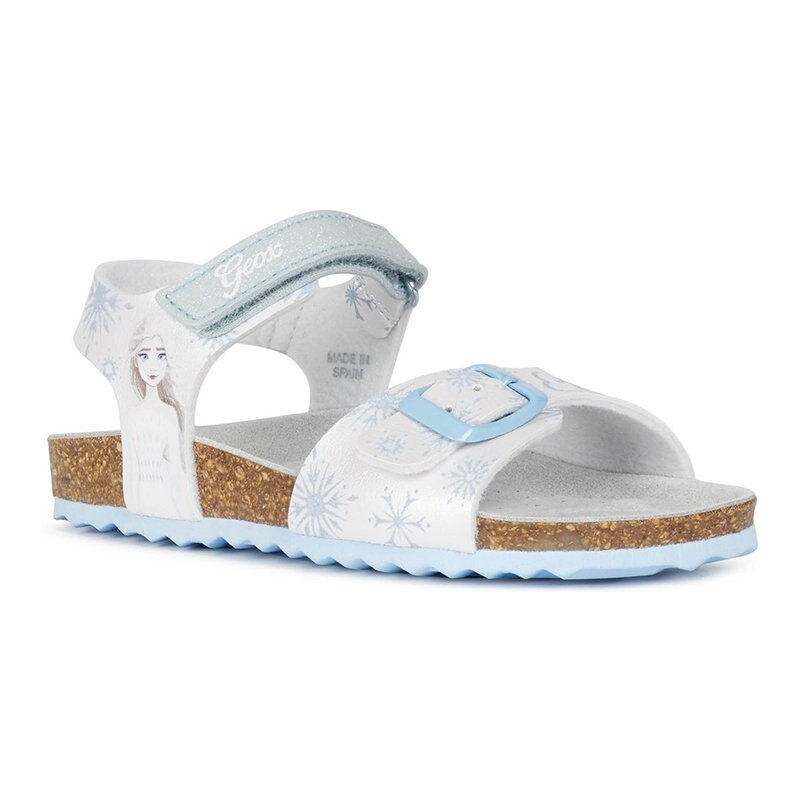 Dětské sandály Geox bílá barva