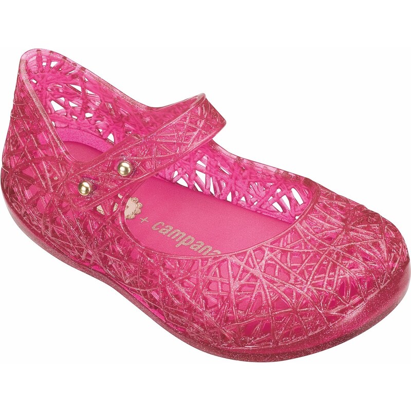 Dětské boty Melissa Campana Zig Zag Pink Glitter