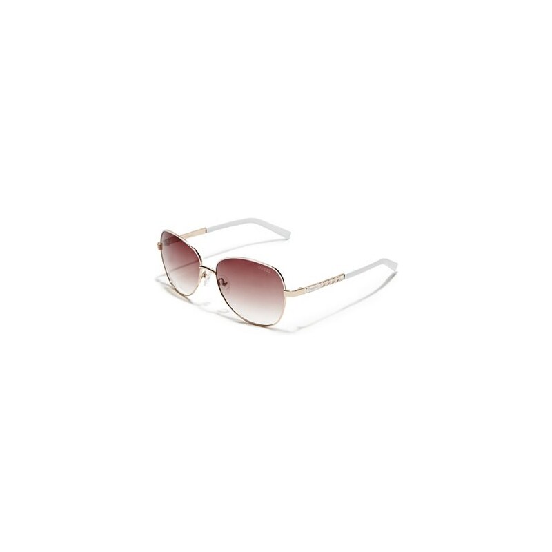 Guess Sluneční brýle Chain-Trim Round Sunglasses