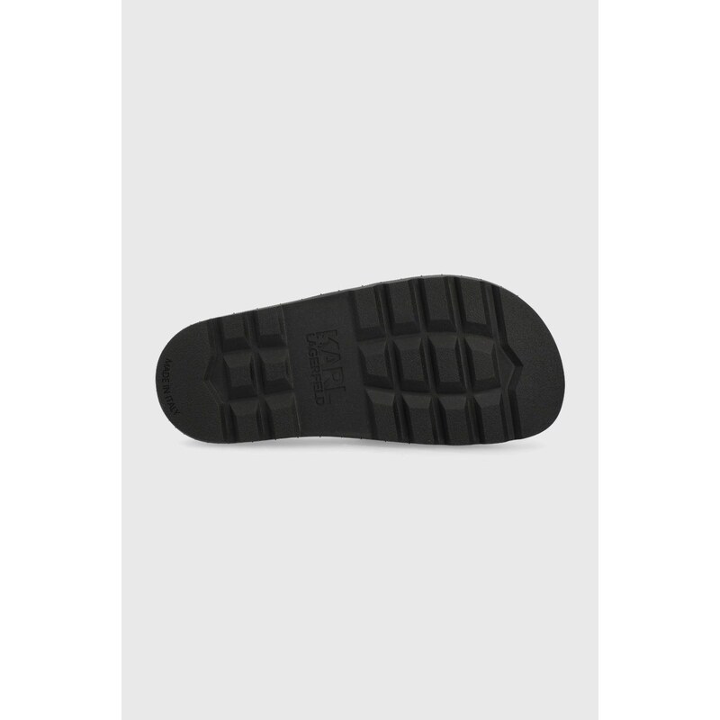 Pantofle Karl Lagerfeld KONDO TRED dámské, černá barva, KL80975