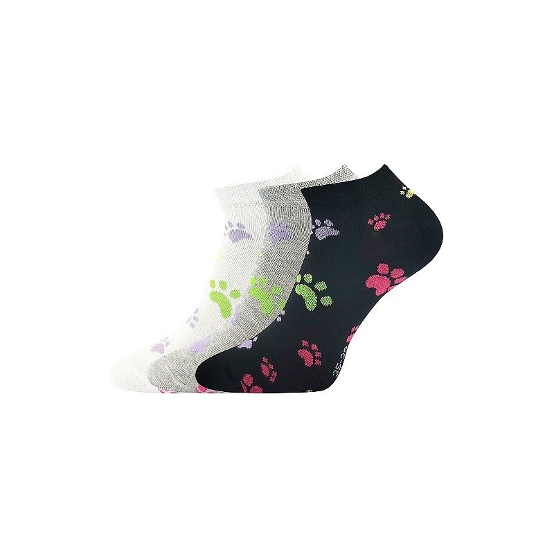 PIKI nízké barevné ponožky Boma - MIX 69 35-38