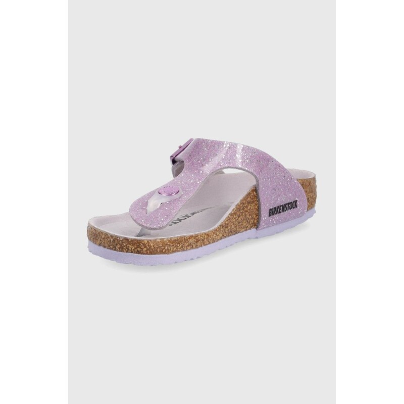 Dětské žabky Birkenstock fialová barva