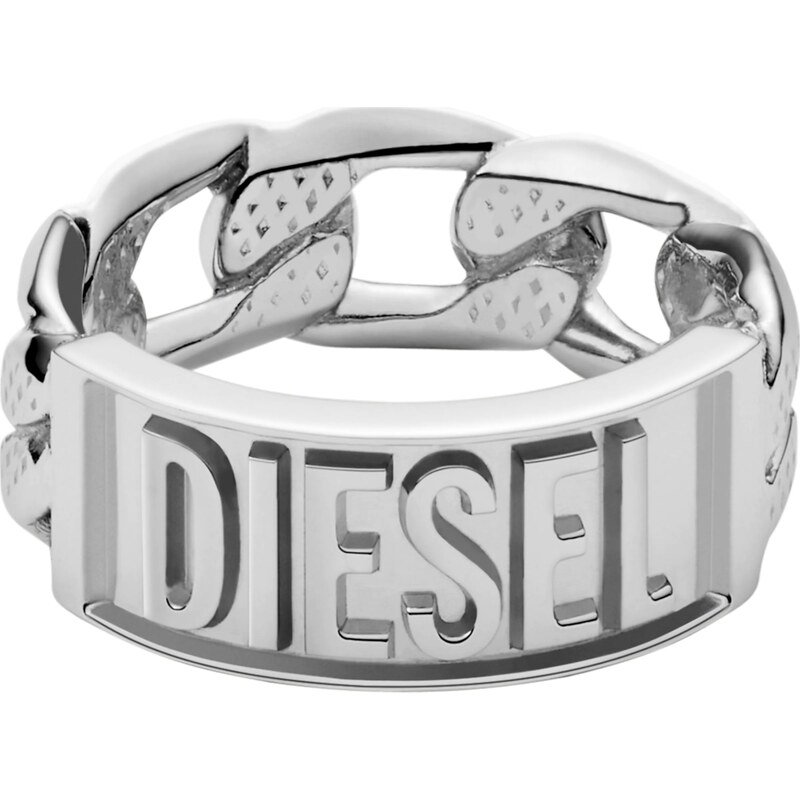 DIESEL Prsten stříbrná
