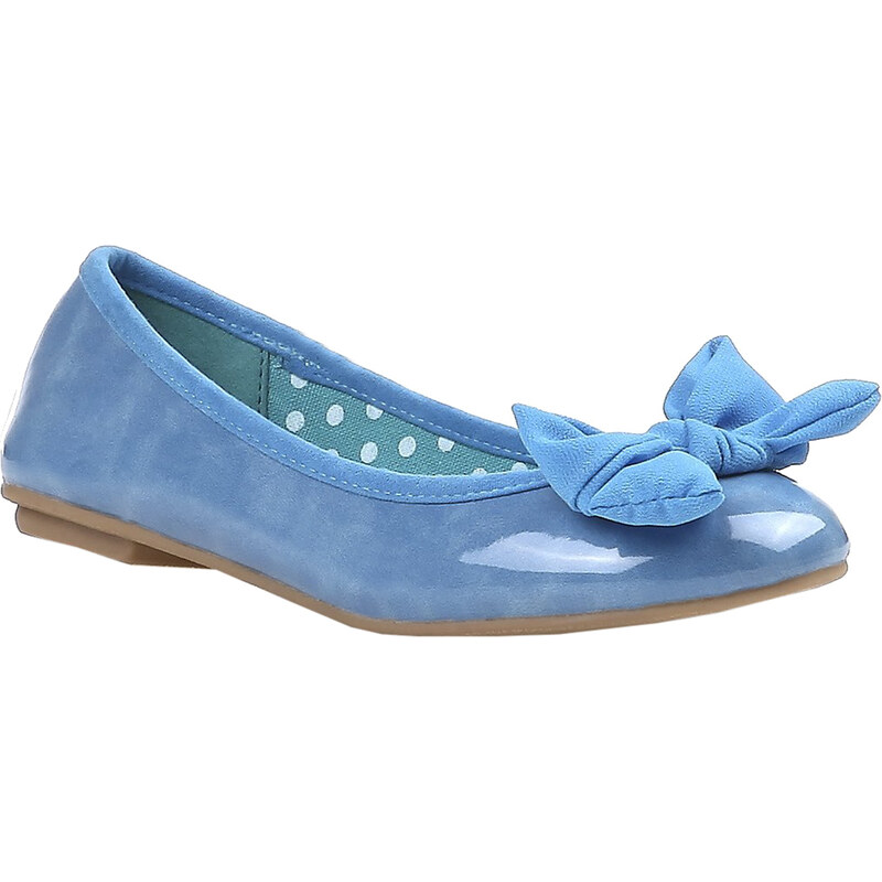 Baťa Dívčí modrá lakovaná obuv