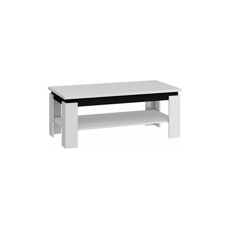 Konferenční stolek Beta bílá-černý lesk