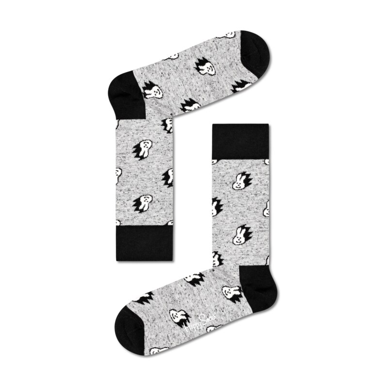 Dárkový box černobílých ponožek Happy Socks XBWI09-9100 multicolor-46