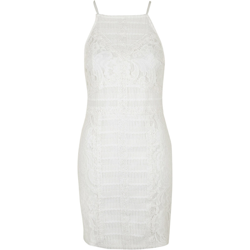 Topshop Strappy Lace Bodycon Dress