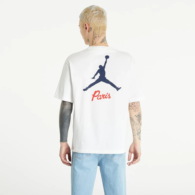 Pánské tričko Jordan Paris Saint-Germain Men's Short-Sleeve Logo T-Shirt  Bílá - GLAMI.cz