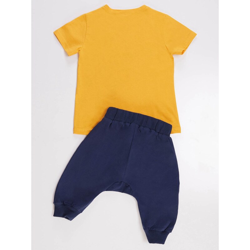 Denokids Scoop Size T-shirt Capri Shorts Set