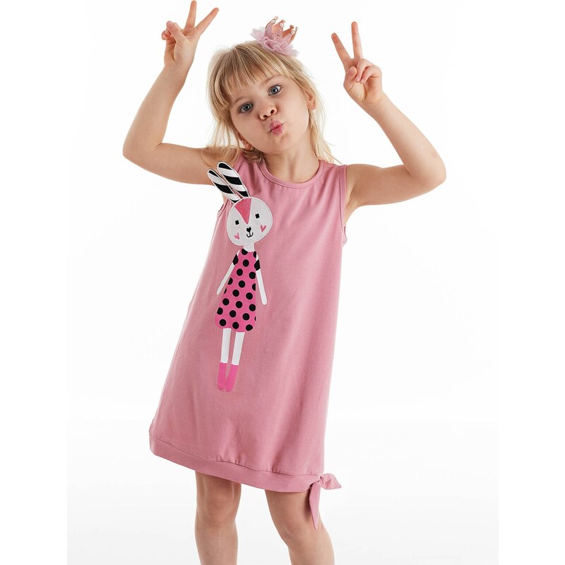 Denokids Rabbit Buddy Girl's Dress