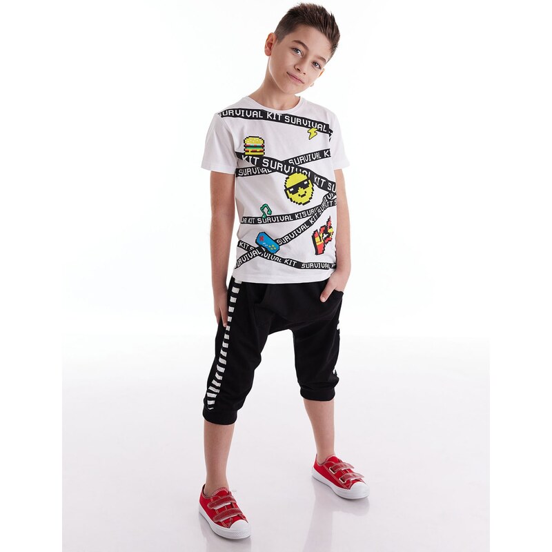 mshb&g Survival Boy's T-shirt Capri Shorts Set