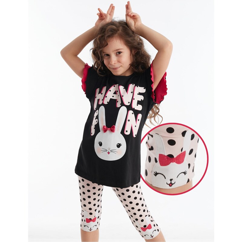 Denokids Bunny Fun Girls T-shirt Leggings Suit