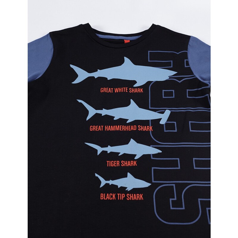 mshb&g Shark Boy T-shirt Shorts Set