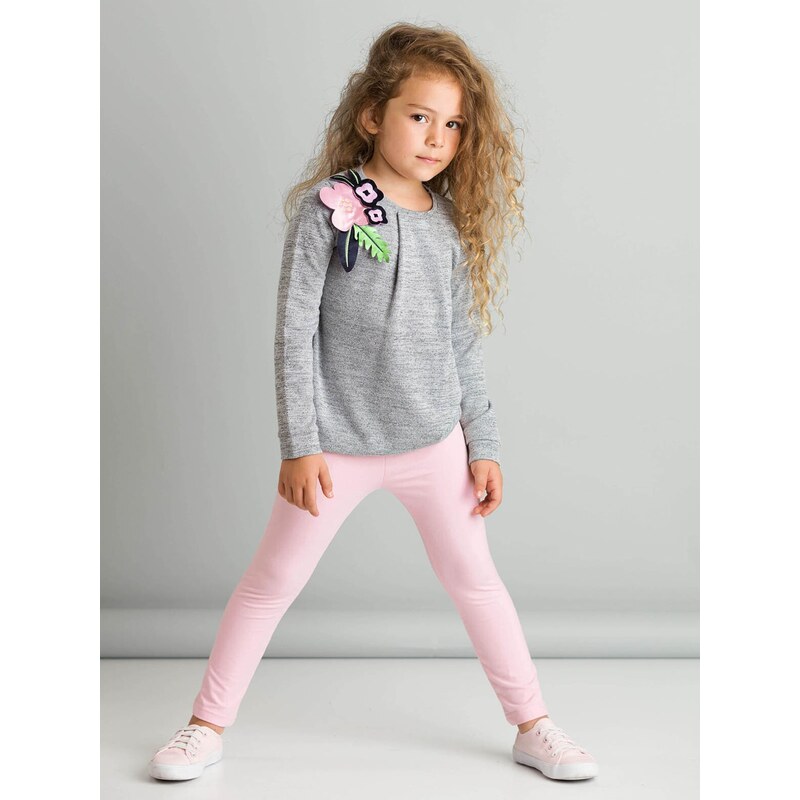 mshb&g Romantic Flowers Girls Sweater Leggings Set