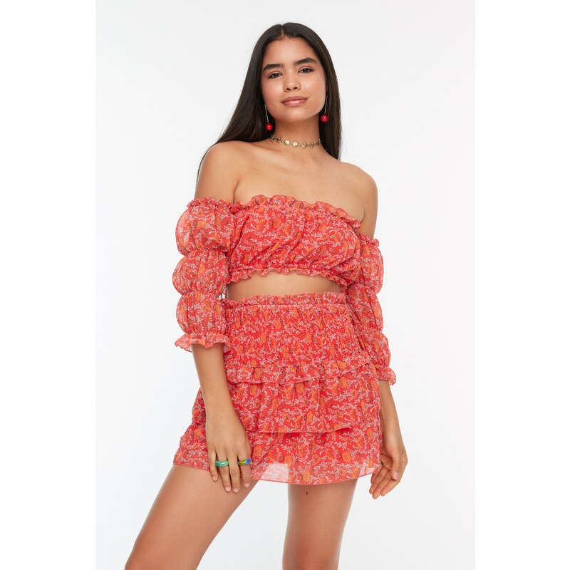 Trendyol Tile Mini Skirt 107052595
