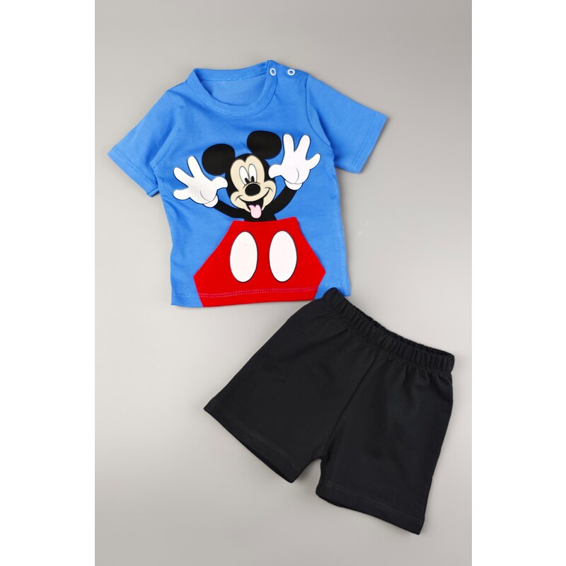 TrendUpcz Dětský set Mickey, modrá/černá (Dětské oblečení)