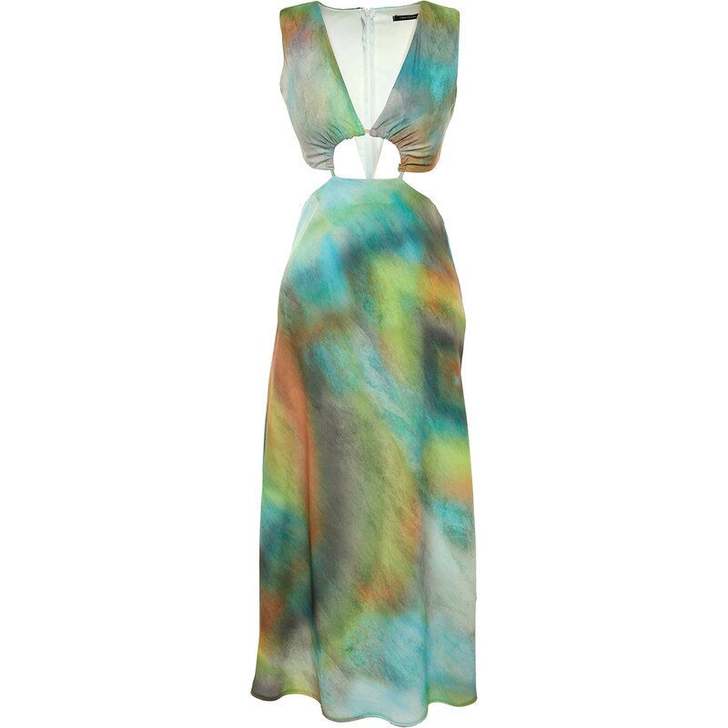 Trendyol Multicolored Belly Detailed Woven Dress