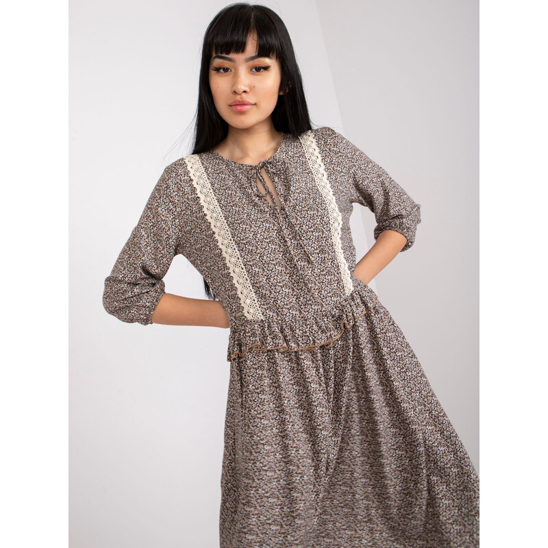 RUE PARIS Dress-CHA-SK-1710-1.52-brown