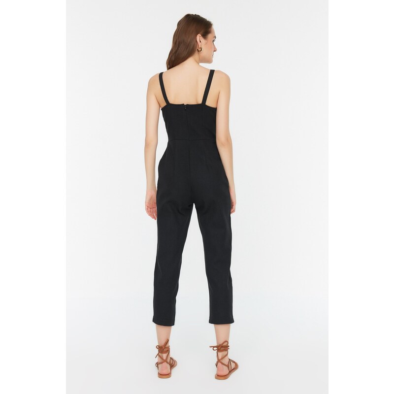 Trendyol Black Strap Woven Jumpsuit