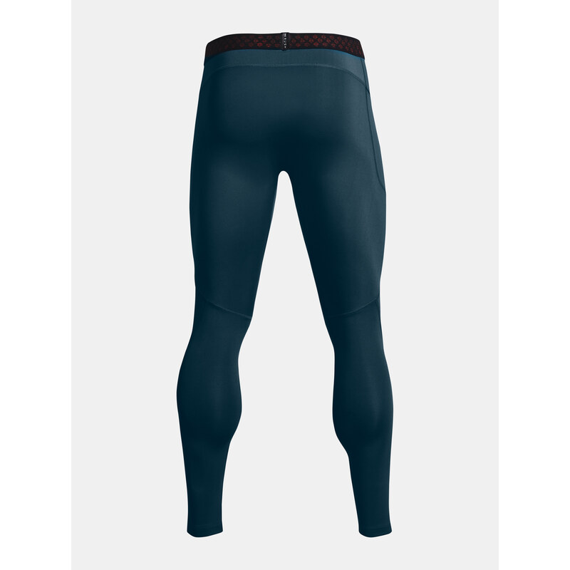 Under Armour Legíny UA ColdGear Rush Leggings-BLU - Pánské