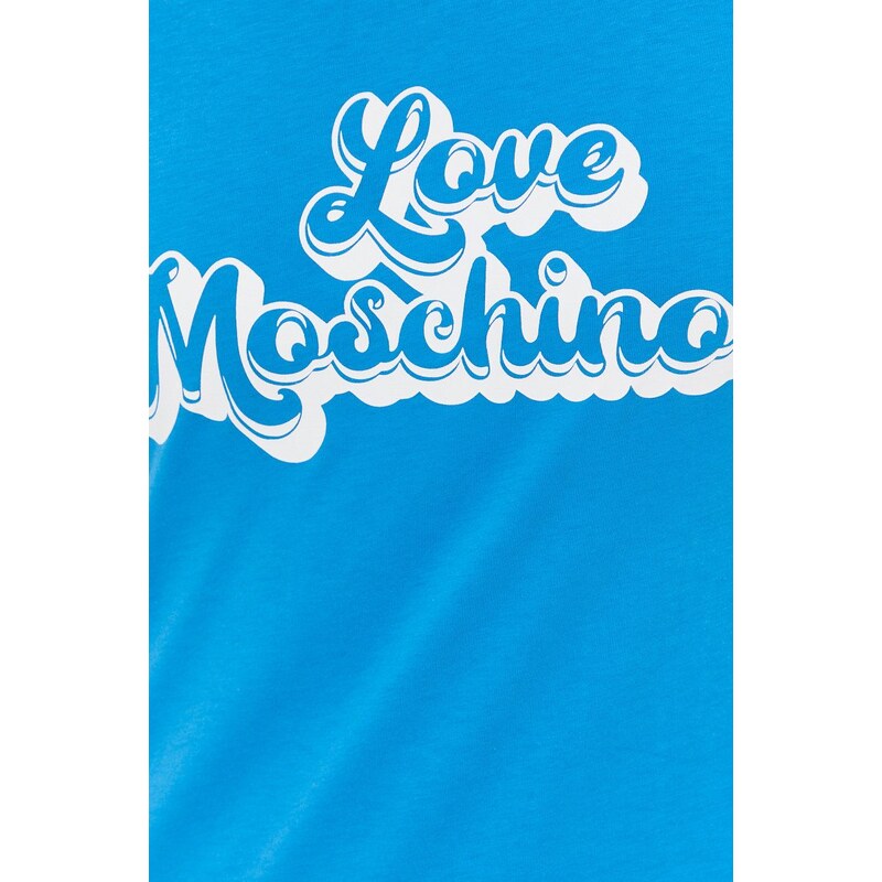 Bavlněné šaty Love Moschino mini