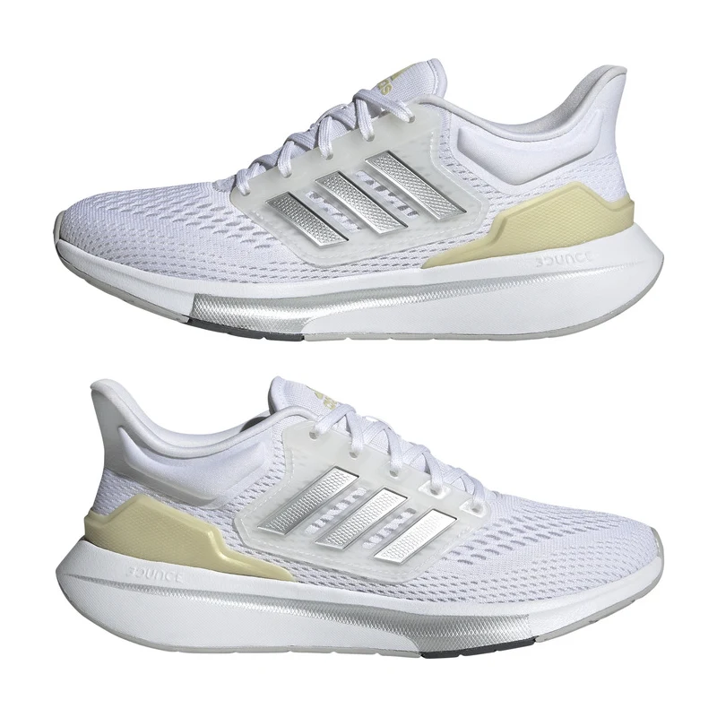 Dámské běžecké boty adidas EQ21 RUN (Bílá / Stříbrná) - GLAMI.cz