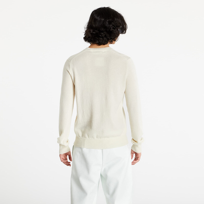 Pánský svetr Comme des Garçons PLAY White Heart Pullover Natural