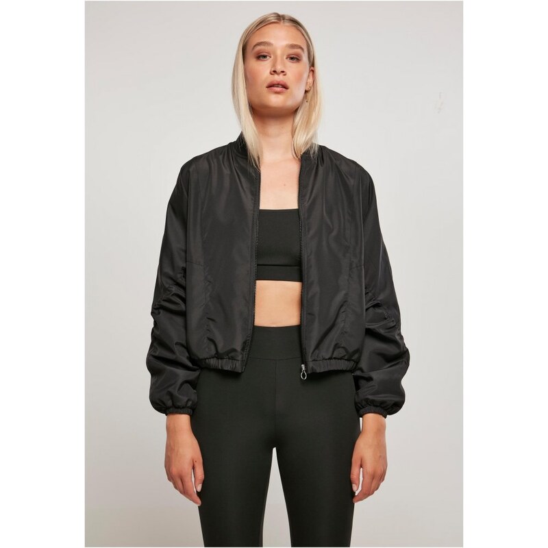 Černá dámská bomber bunda Urban Classics Recycled Batwing