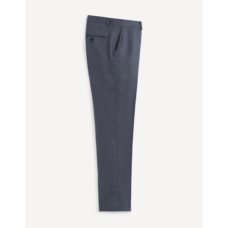 Celio Lněné oblekové kalhoty - Pánské