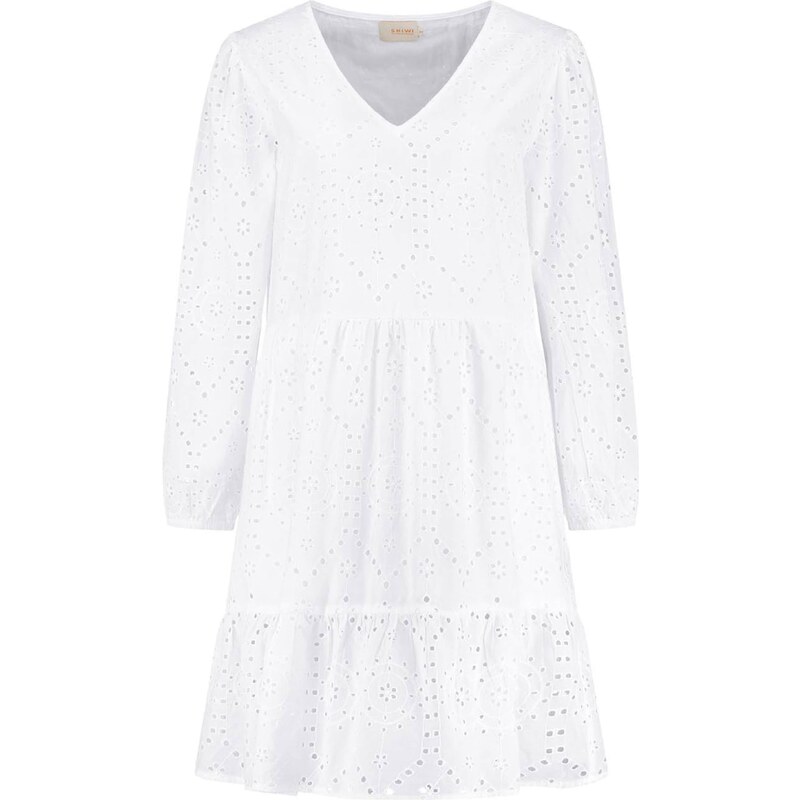 Shiwi Šaty BRODERIE ANGLAISE bílá
