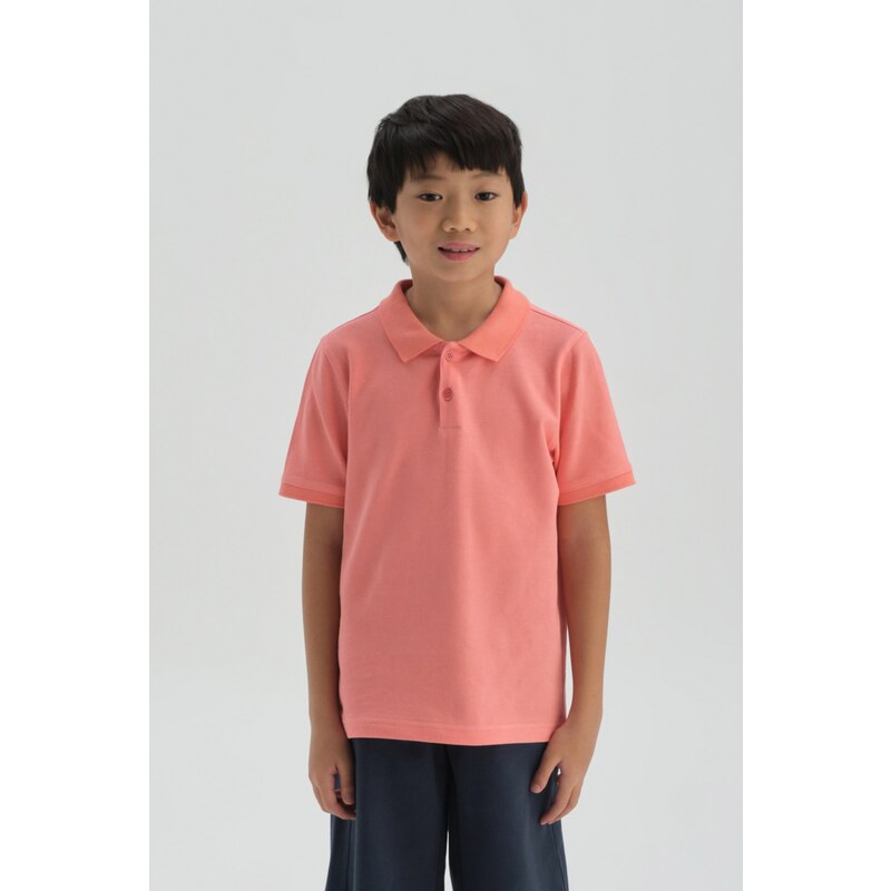 Dagi Salmon Polo T-shirt