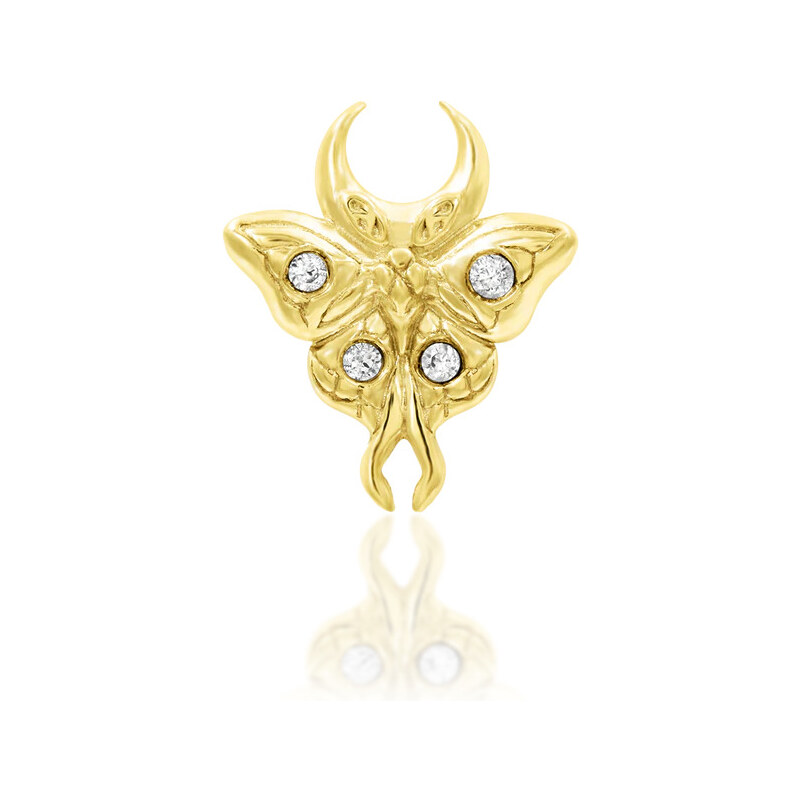 Junipurr jewelry Bezzávitová koncovka piercingu ze 14 kt žlutého zlata 69563028