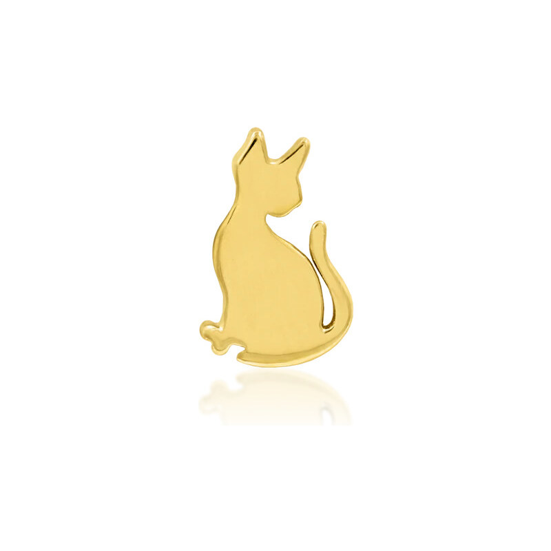 Junipurr jewelry Bezzávitová koncovka piercingu ze 14 kt žlutého