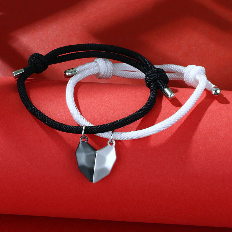 BudNej Náramky pro páry MAGNETICKÉ SRDCE MN3065