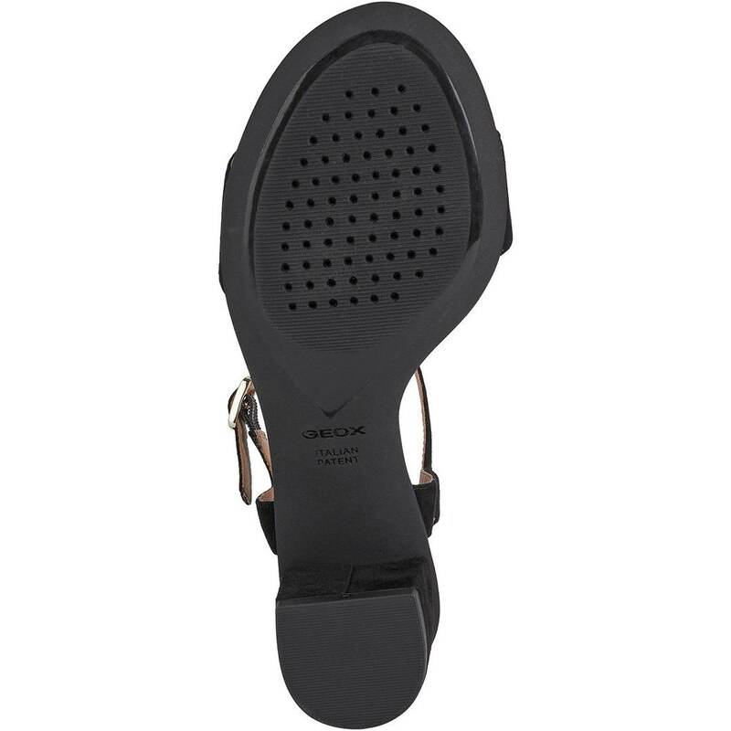 Sandály Geox Aurely 50 dámské, černá barva, na podpatku, D25RXB00021C8182
