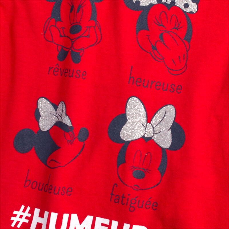 Dívčí pyžamo DISNEY MINNIE HUMEUR červené