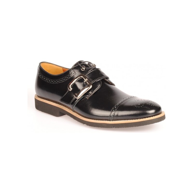 CONHPOL Pánská černá společenská obuv WW4981 EUR 40