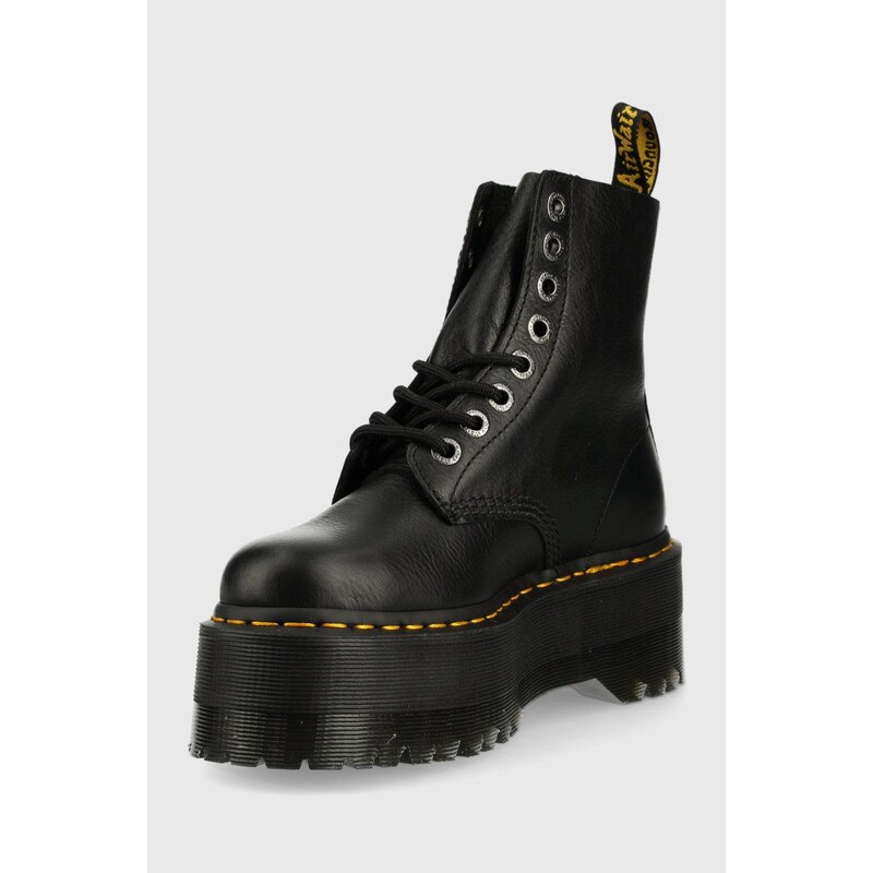 Kožené workery Dr. Martens 1460 Pascal Max dámské, černá barva, na platformě, DM26925001