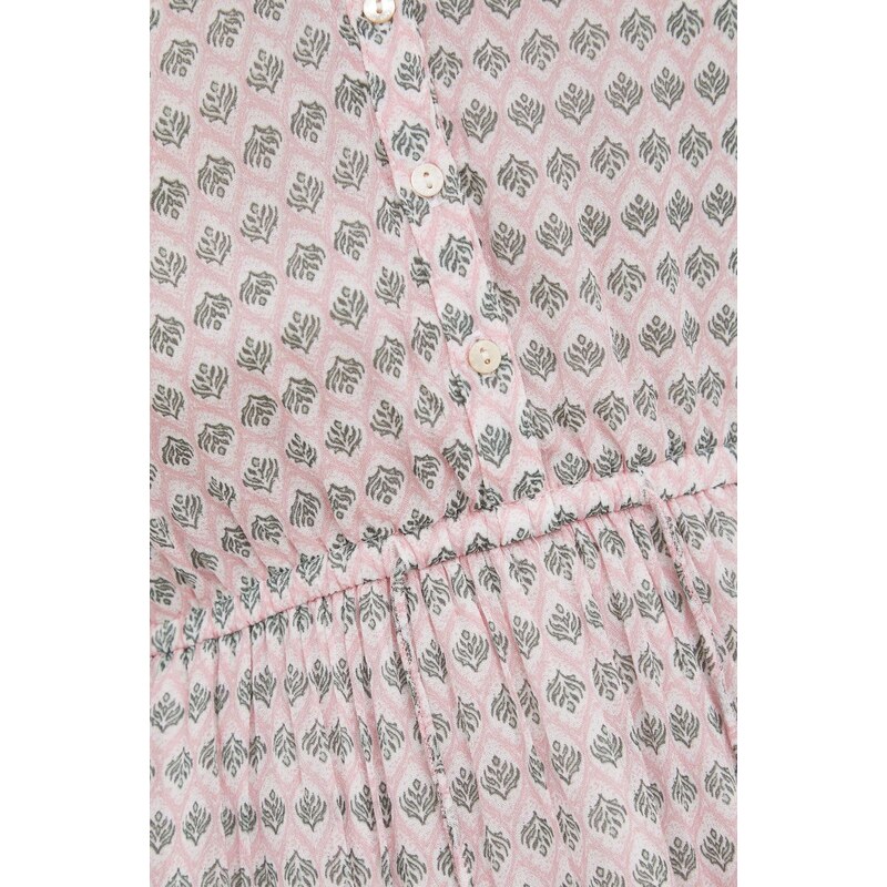 Šaty Pepe Jeans Mercer růžová barva, mini