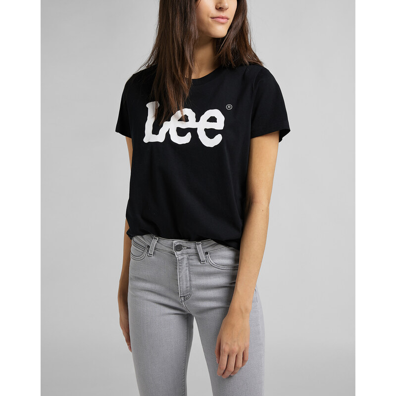 Dámské tričko LEE L42UER01 LOGO TEE BLACK 69624638