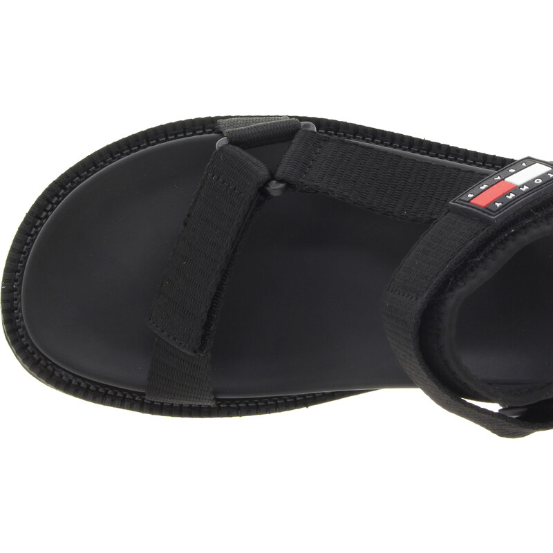 TOMMY HILFIGER Pánské černé sandály EM0EM00997-BDS-357