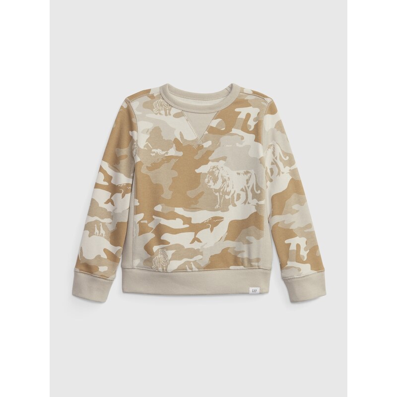 GAP Dětská mikina camo french terry - Kluci