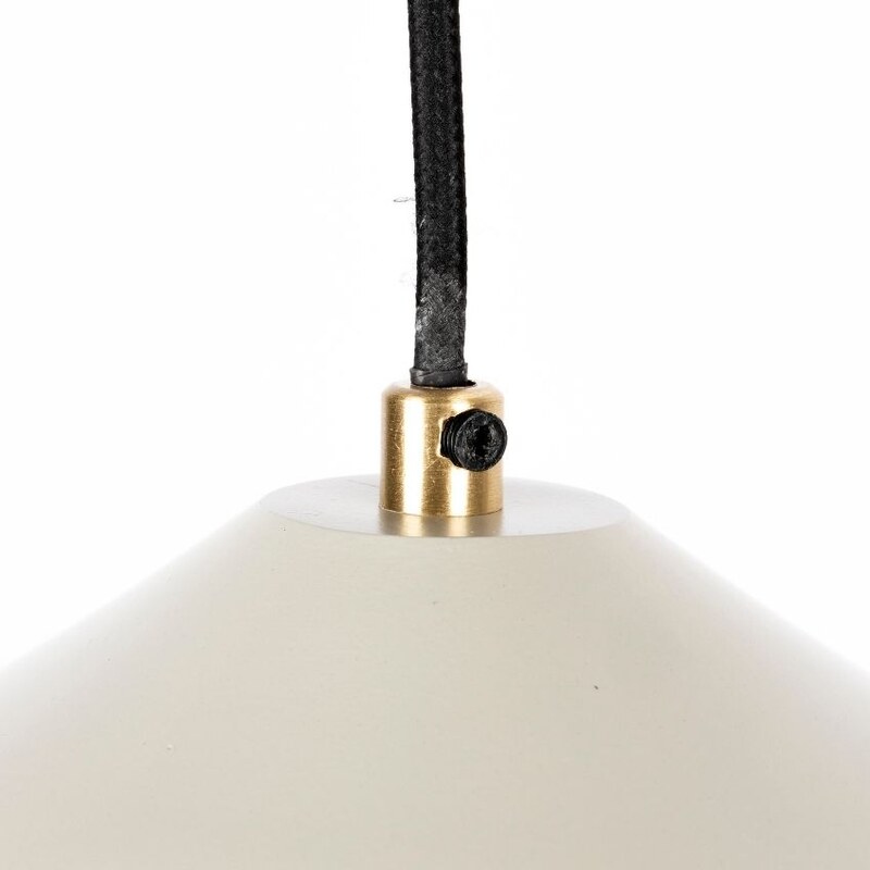 White Label Béžové kovové závěsné světlo WLL AYSA 26 cm