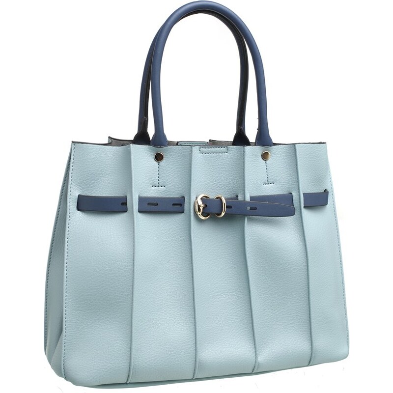 Paula Rossi Kabelka Pleated Tote Light Blue