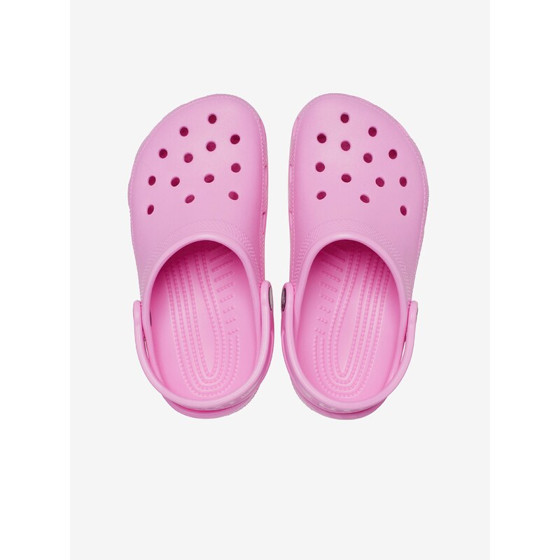 Růžové holčičí pantofle Crocs - Holky